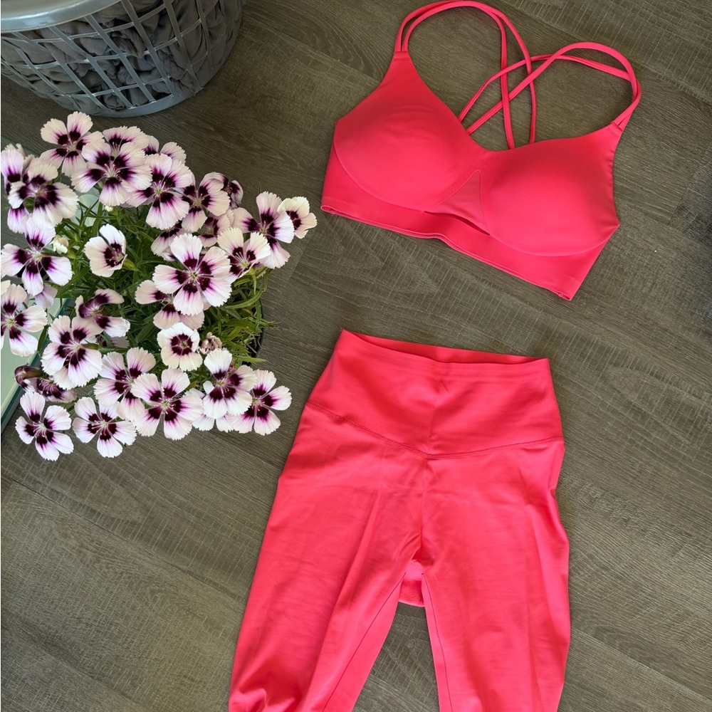 Victoria’s Secret VSX Elevate™ Legging & Bra Set Hot Pink 🩷